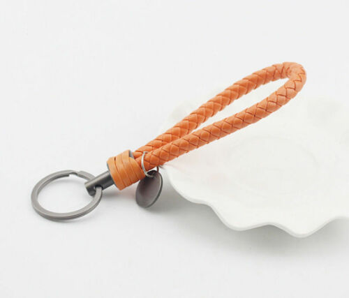 Retro Leather Rope Weave Braided Strap Keychain Keyring Car Key Chain Ring Key Fob Sling Jewelry Gift