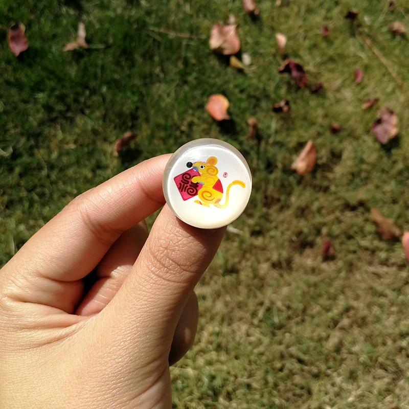 Nengdou S19 Year of the Rat Brooch Cartoon Badge Chinese Zodiac Souvenir Kawaii Pin Cute Icon DIY Craft for Backpack Decoration - Цвет: S19-4