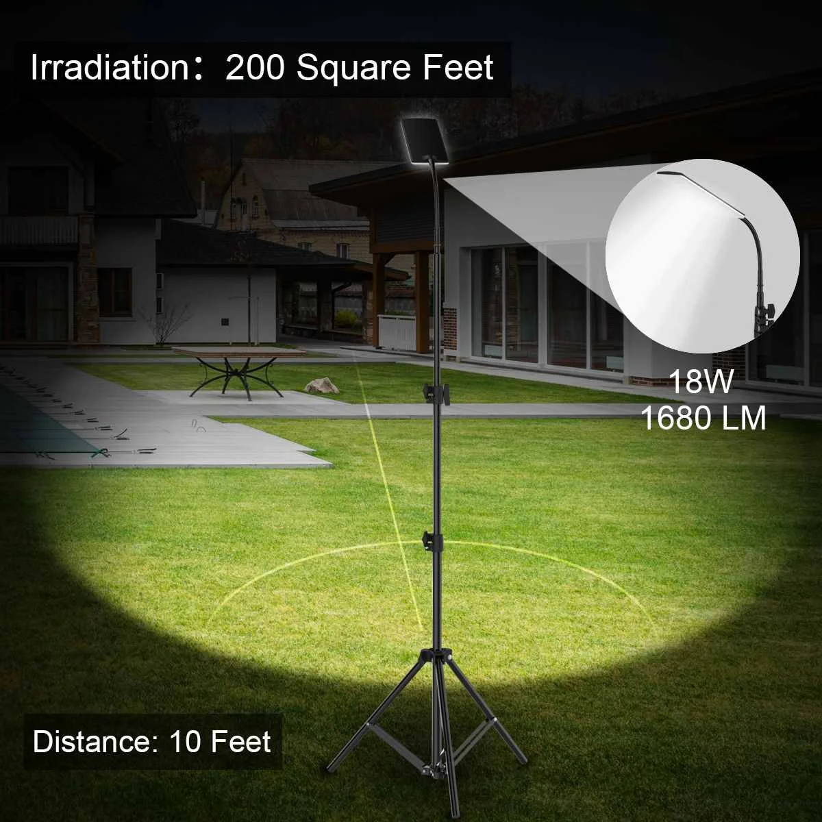 Upgraded XANES 84*LEDs Stand Light with 1.8m Tripod Adjustable Height Outdoor Camping Lantern Working Photography Fill Light quality flashlights