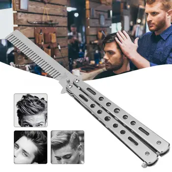 

Professional Salon Stainless Steel Folding Practice Training Comb Hair Brush