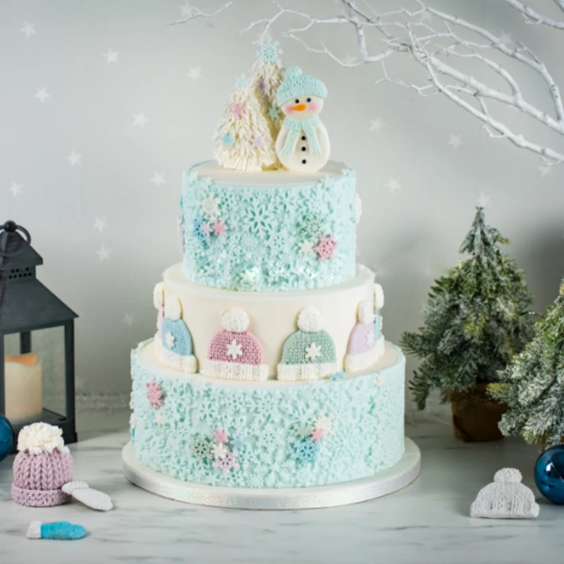 Рождественского печенья прессформы Fondant(сахарная) тортов украшения инструменты, силиконовые формы Sugarcrafts д шоколад оборудование для выпечки тортов Gumpaste Fimo игровое тесто