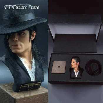 

Dandelion 1/3 Scale 34cm Michael Jackson Bust Statue With Planted Hair Wood Stand Cap Limited Ver. for Fans Holiday Gifts