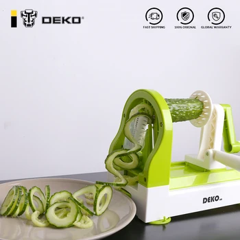 

DEKO Manual Potato Peeler Mutifunctional Mandoline Slicer Stainless Steel Chopper Grater Spaghetti Tool