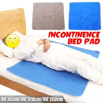 

90X150cm Kids Adult Washable Reusable Protector Waterproof Underpad Bed Pad Polyester For Incontinence Patient Pad Cover 3sizes