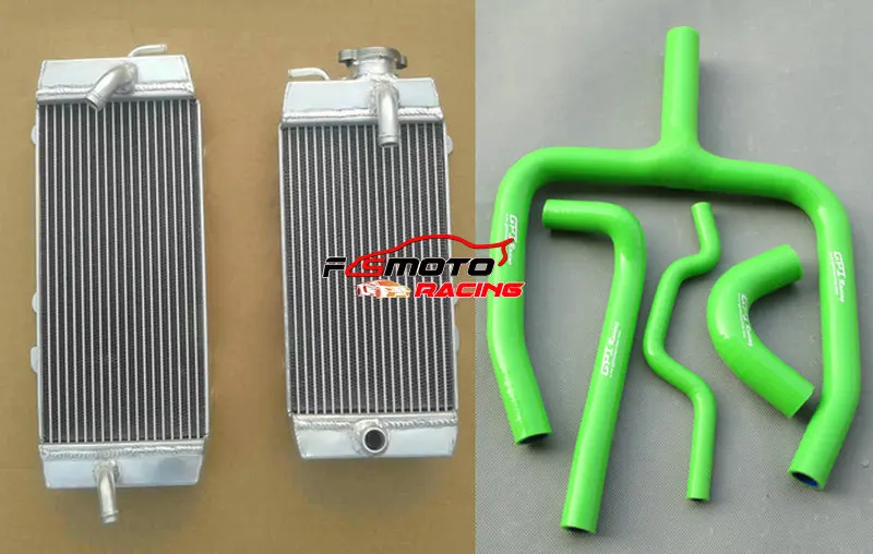 Алюминиевый радиатор и шланг L &amp R для Kawasaki KXF250 KX250F KXF 250 F 2009 2010 09 10 | Автомобили