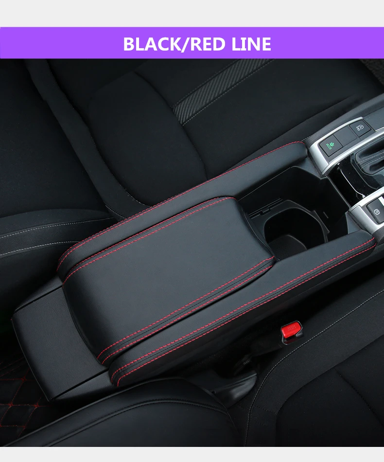 Для Honda Civic 10th gen кожаная Автомобильная консоль подлокотник коробка рукав накладка центр Коробка Для Хранения Чехол коврик