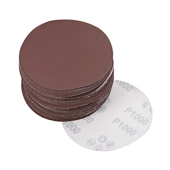 

uxcell 5-Inch Sanding Disc 1000 Grits Aluminum Oxide Flocking Back Sandpapers to metal and non-metal wood rubber etc. 50Pcs