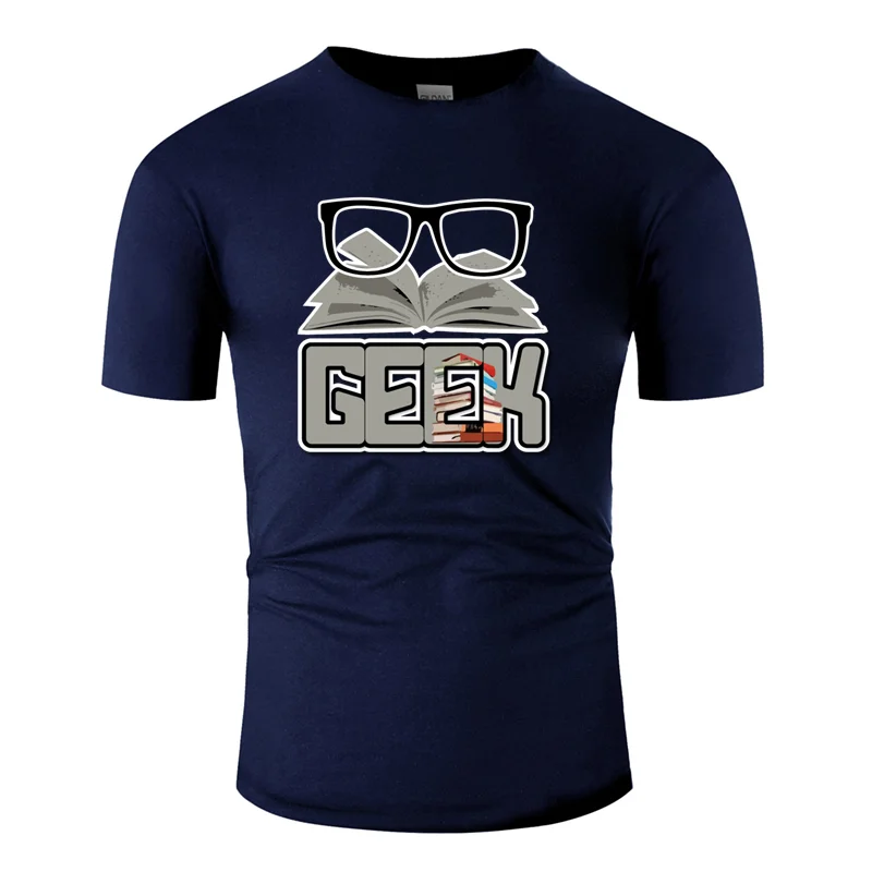 Men-Navy Blue Новинка, удобная футболка для гика, армейский зеленый цвет, большой размер S~ 5xl, официальная Мужская футболка, хлопок, против морщин, хип-хоп - Цвет: Men-Navy Blue
