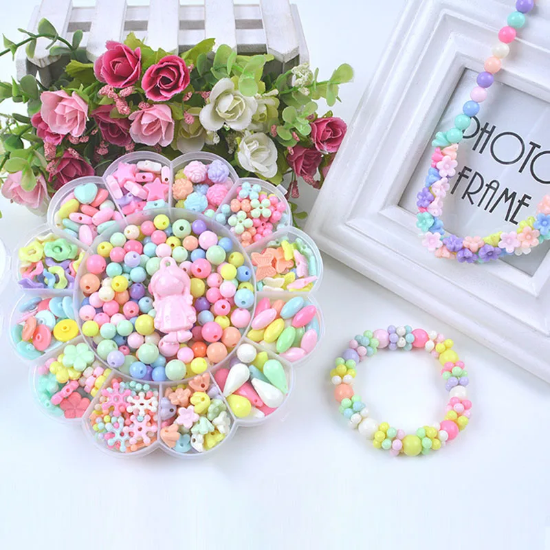 Детские креативные Бусы сделай сам игрушки с целым комплектом аксессуаров