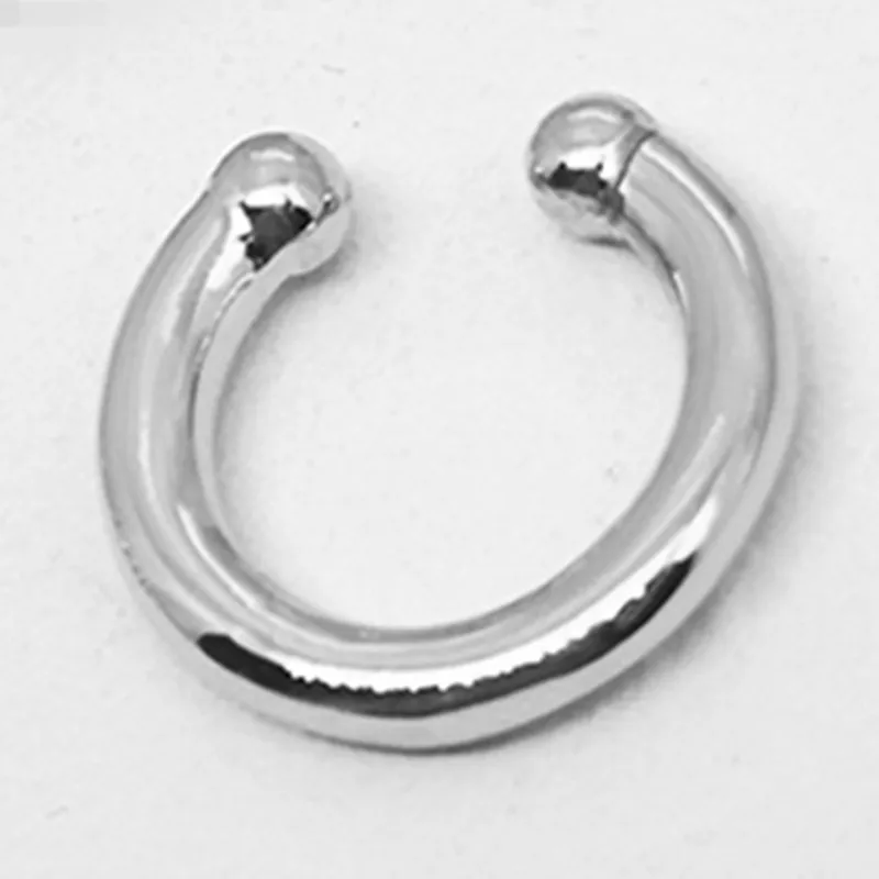 Glossy silver Bebeoso панк микро инкрустированные модные каффы для ушей хрящи клипсы для ушей для женщин без проколов маленькие каффы для ушей обертывание ушей клипсы для ушей ювелирные изделия - Окраска металла: Glossy silver