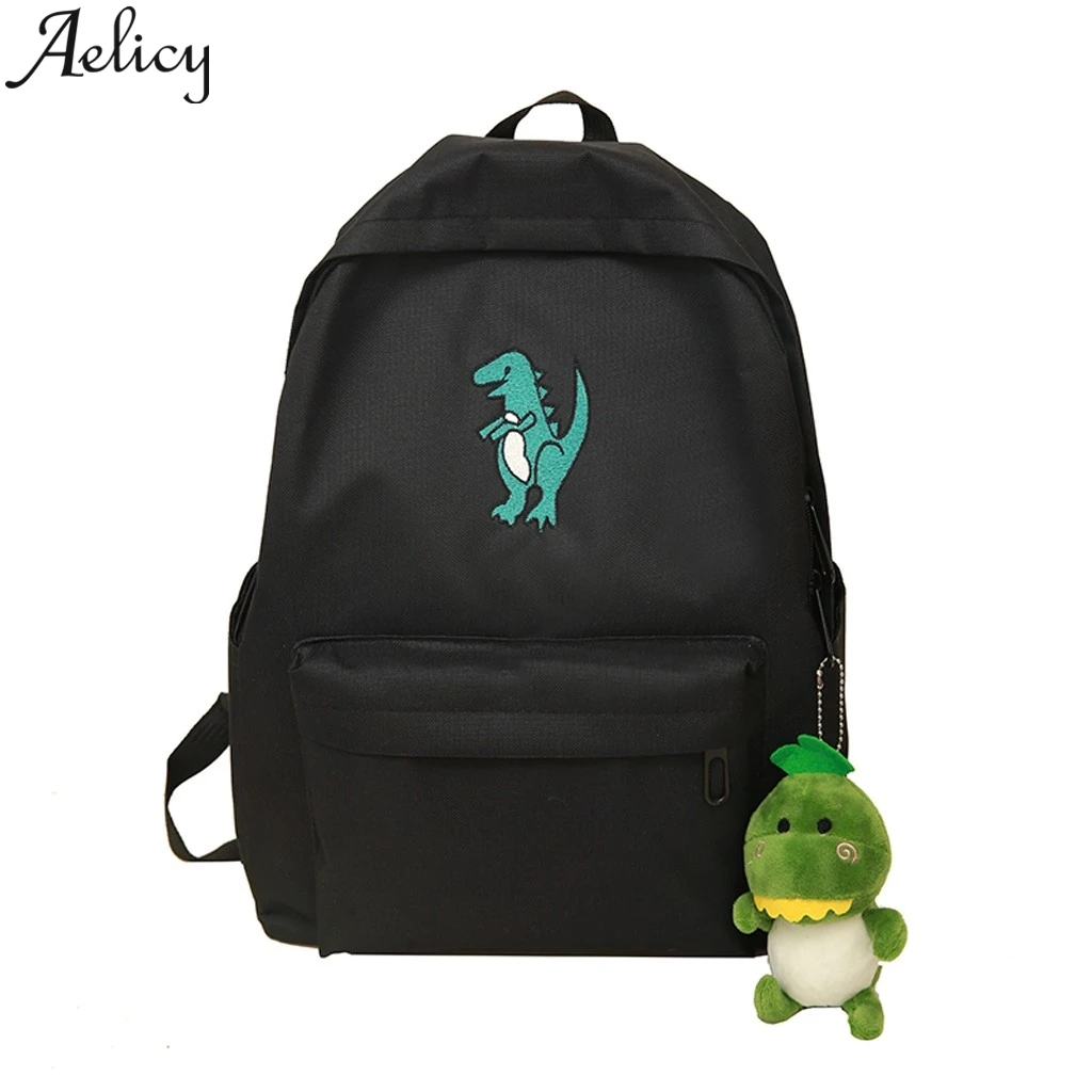 Aelicy Women Backpack Solid Color Travel Bag Large Capacity Shoulder