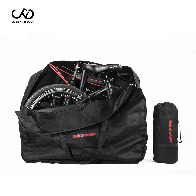 buy WOSAWE Ourdoor Big Fold Bike Carrier Carry Packing Bag Foldable Bicycle Transport Bag Waterproof Loading Vehicle Pouch Cycling