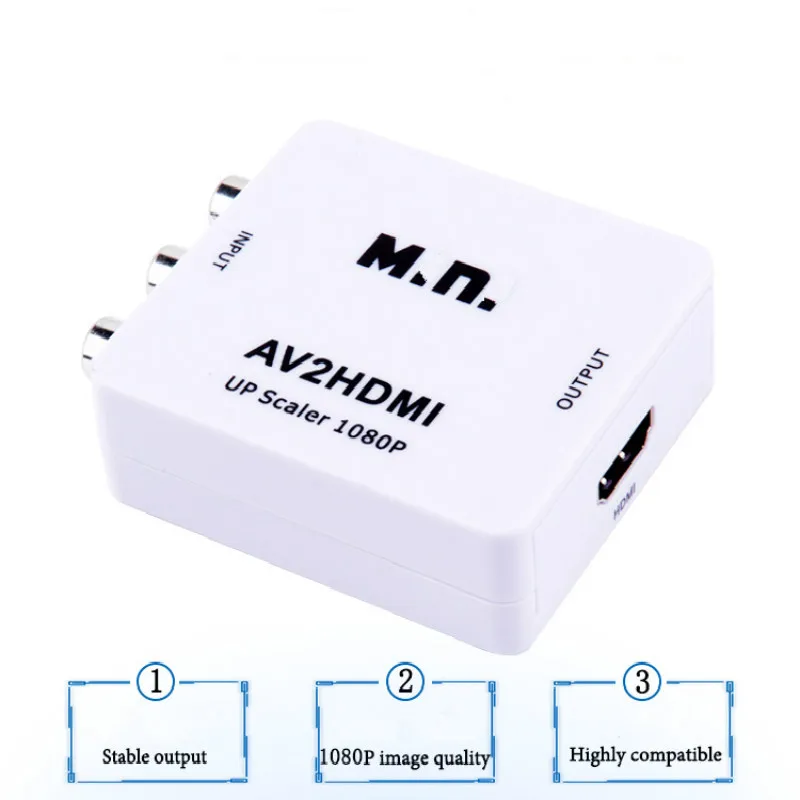 Hd видео конвертер Av в Hdmi 1080Pav/rca в Hdmi адаптер Hdmi в Rca Av/CVSB L/R