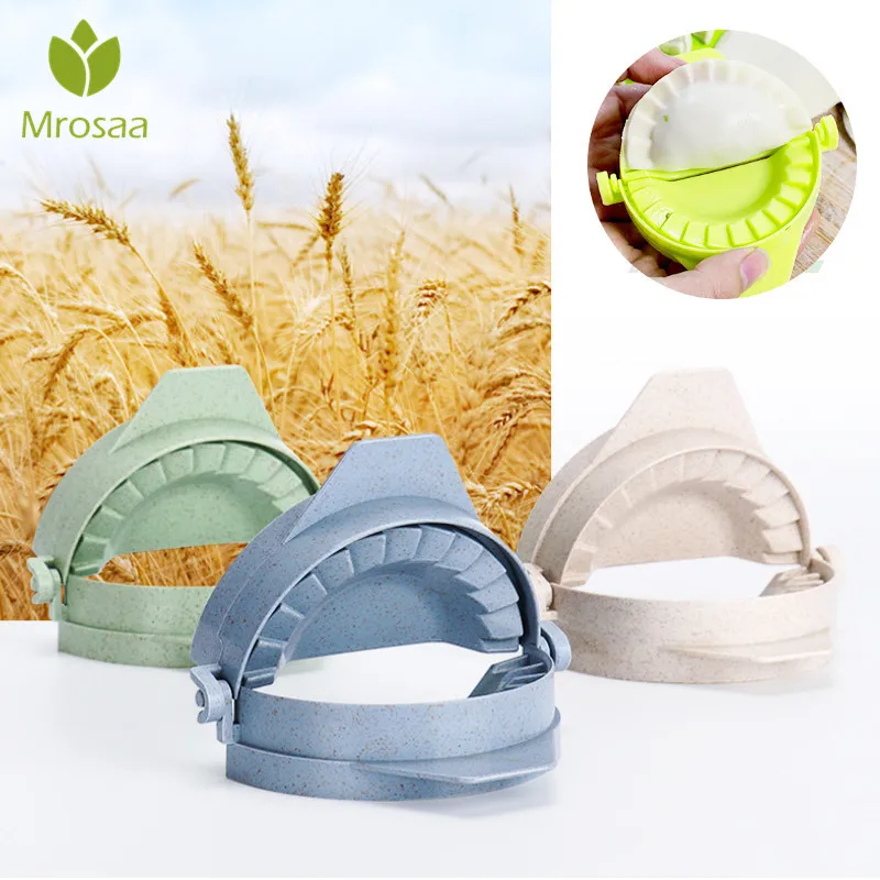 

DIY Dumplings Maker Tool Wheat Straw Jiaozi Pierogi Mold Healthy Dumpling Mold Clips Baking Molds Pastry Kitchen Accessories