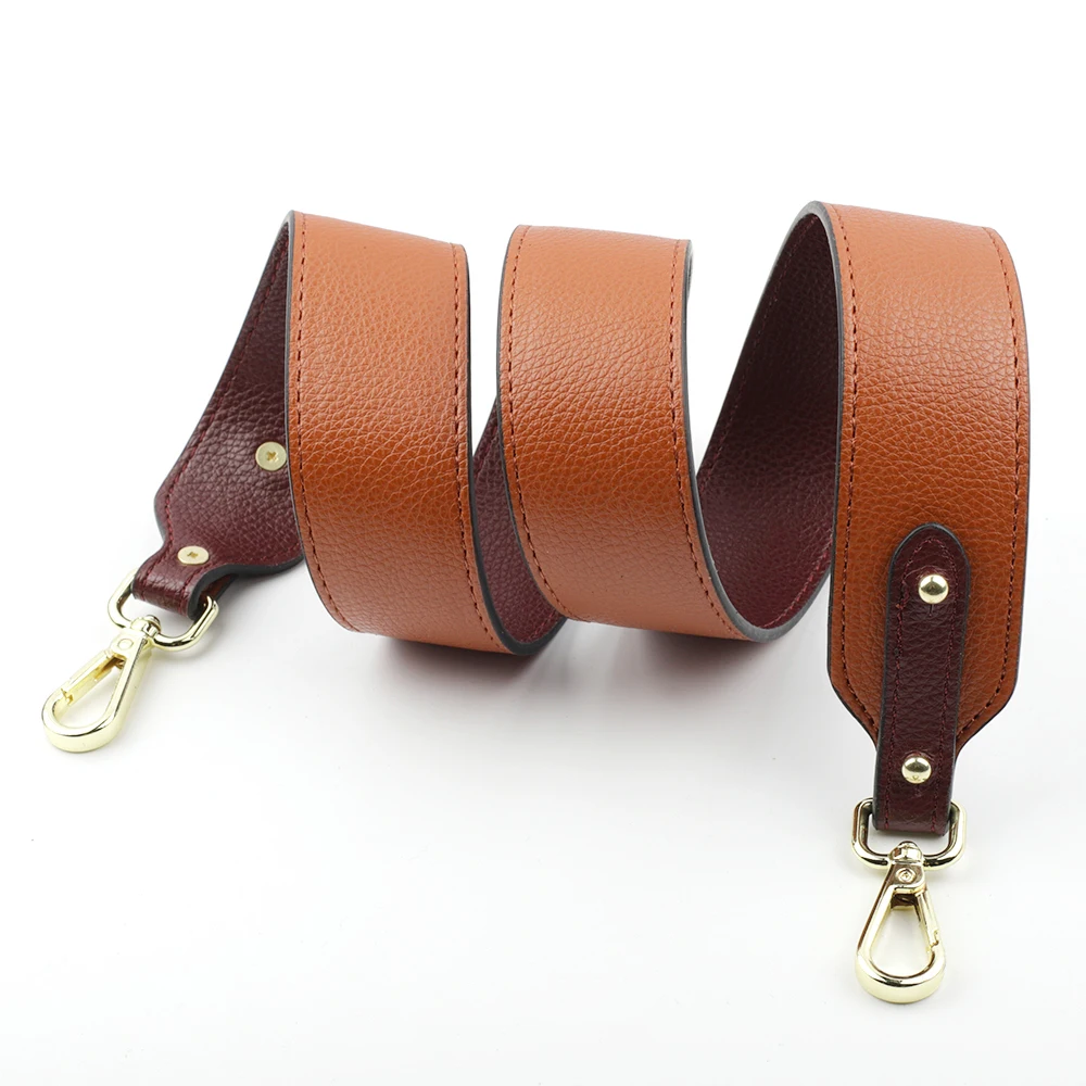 Bag Straps Cow Genuine Leather Belt Shoulder Bag Wide Strap Handbag Handle Replacement Strap Accessory Customized Bag Part Belt