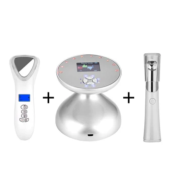 

CkeyiN Professional Beauty Set Hot & Cold Photon RF Radio Frequency Beauty Instrument Eyes Massager For Women Facial Care Tool