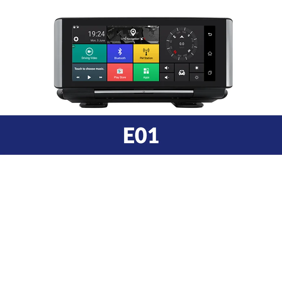 One Camera Lens E-ACE E01 Автомобильный видеорегистратор gps 4G навигационный трекер " Android dvr Автомобильная камера wifi 1080P ADAS видео рекордер для автомобильных навигаторов туризма - Размер экрана, дюймов: One Camera Lens