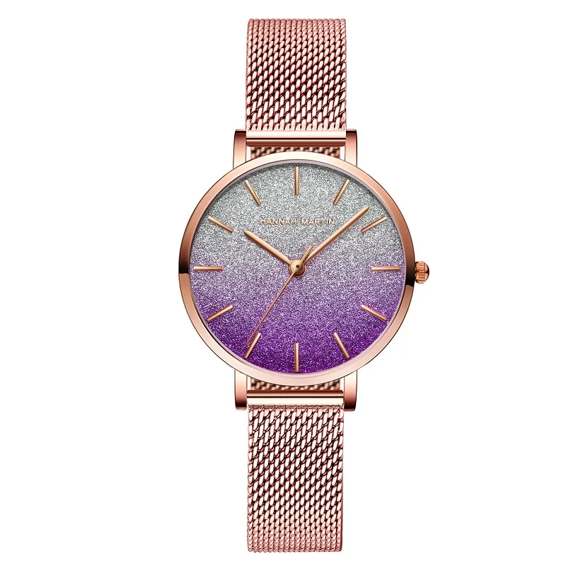 

Gradient Color 2019NEW Hot Personality Quartz Simple Fashion Watch Women's Business Leisure Trendy Waterproof Fine Movement Gift