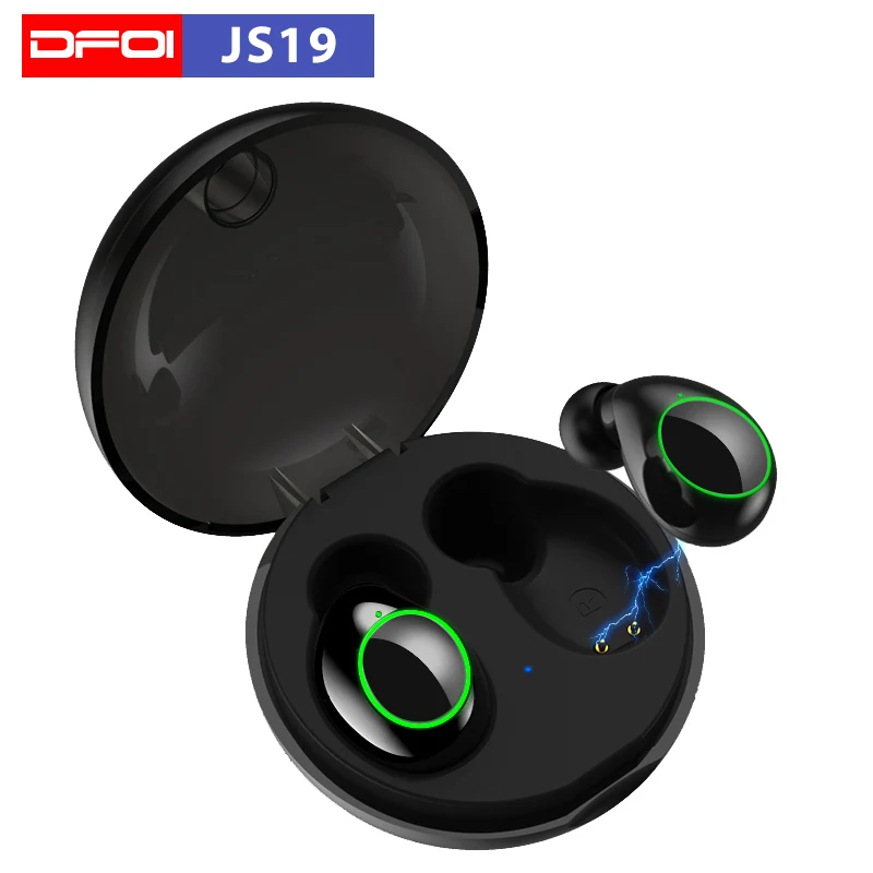 Bluetooth наушники DFOI JS19 Беспроводные спортивные TWS с микрофоном 5 0|Наушники и