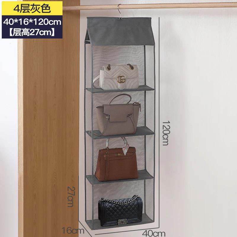 Bag Storage Hanging Handbag Organizer Wardrobe Closet Storage Transparent  Three-dimensional Storage Box Home Storage - AliExpress