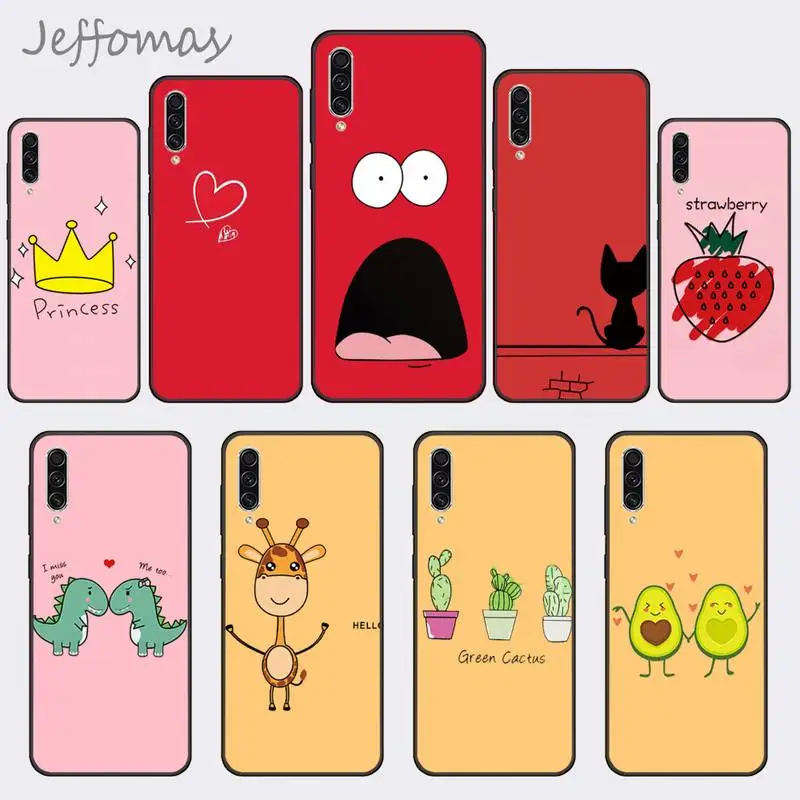 Мягкий ТПУ силиконовый защитный чехол-бампер с рисунком для телефона Samsung A20 A30 30s