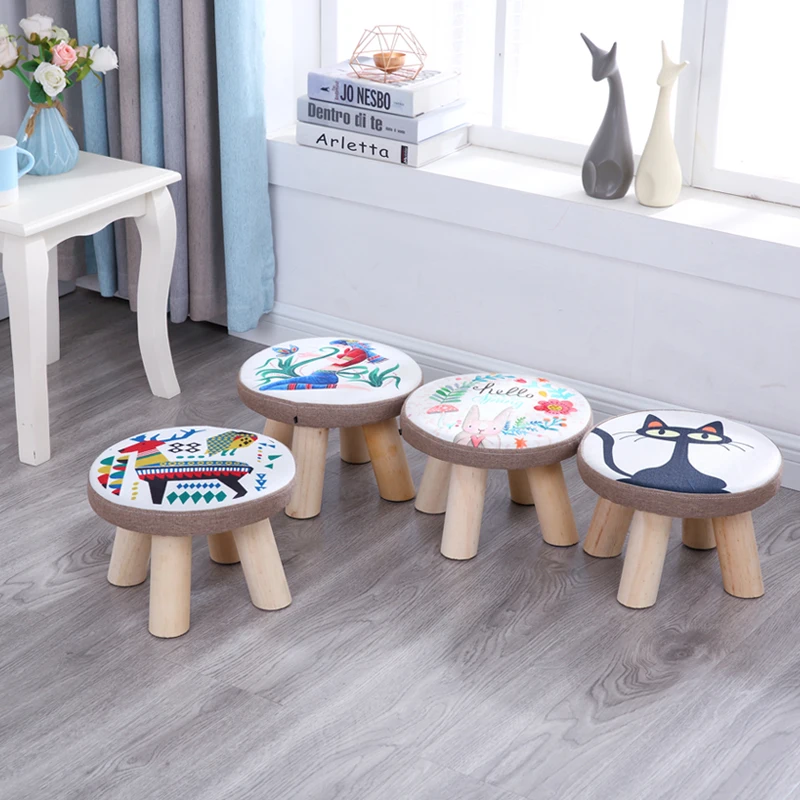 

Minimalist Modern Small stool fashion domestic art small sofa stool living room table short creative small bench stool for kids