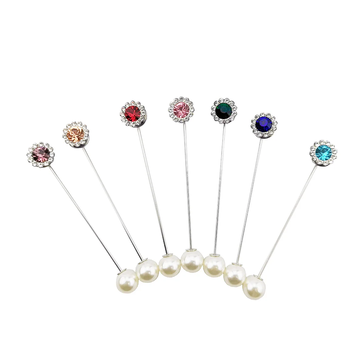 Popular Pearl Brooches Bin Artificial Gem Brooches Chic Gem Jewelry for