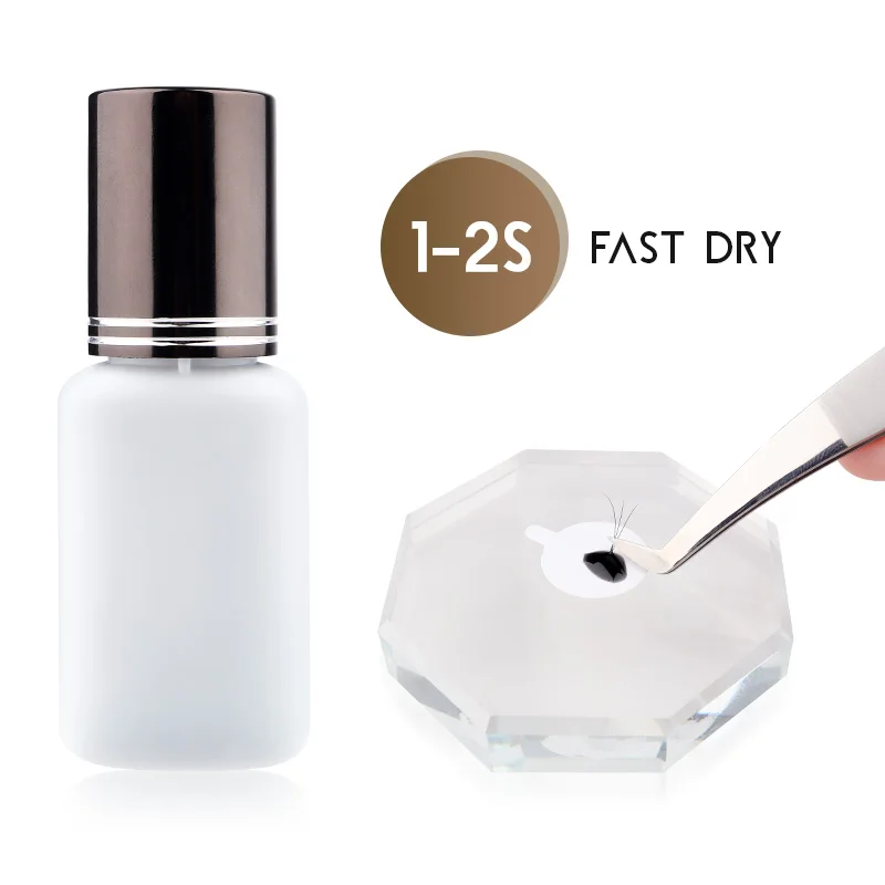 

Klacuva F Eyelash Extension Glue 1-2s Quick Dry 6-7weeks Last Professional Adhesive for Applying Individual Eyelash 5ml Make Up