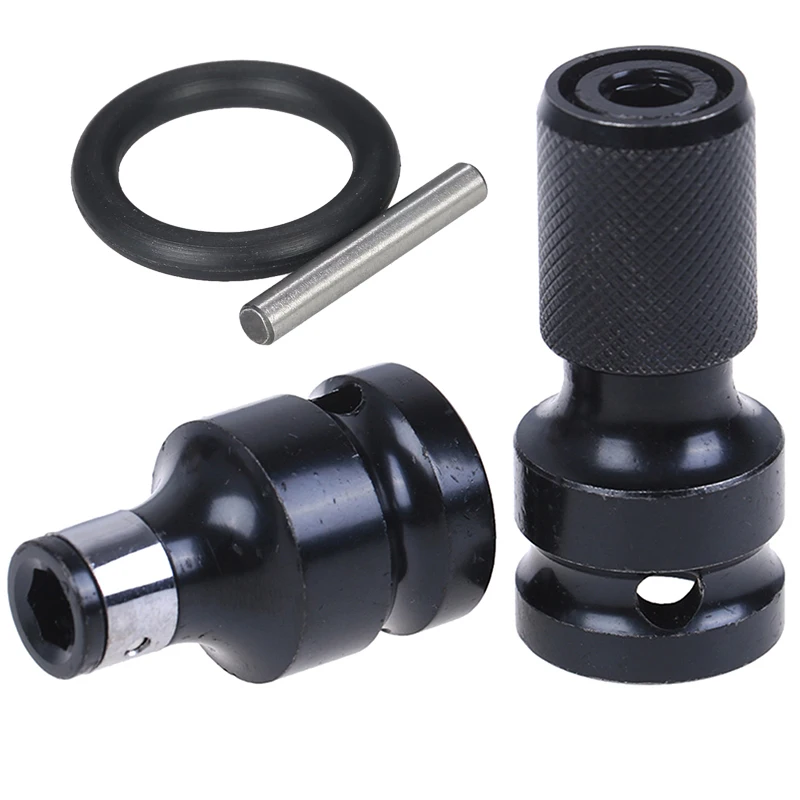 

1Set Steel 1/2" Square To 1/4" Hex Ratchet Socket Wrench Socket Adapter Spanner Set Drive Converter Impact Tool