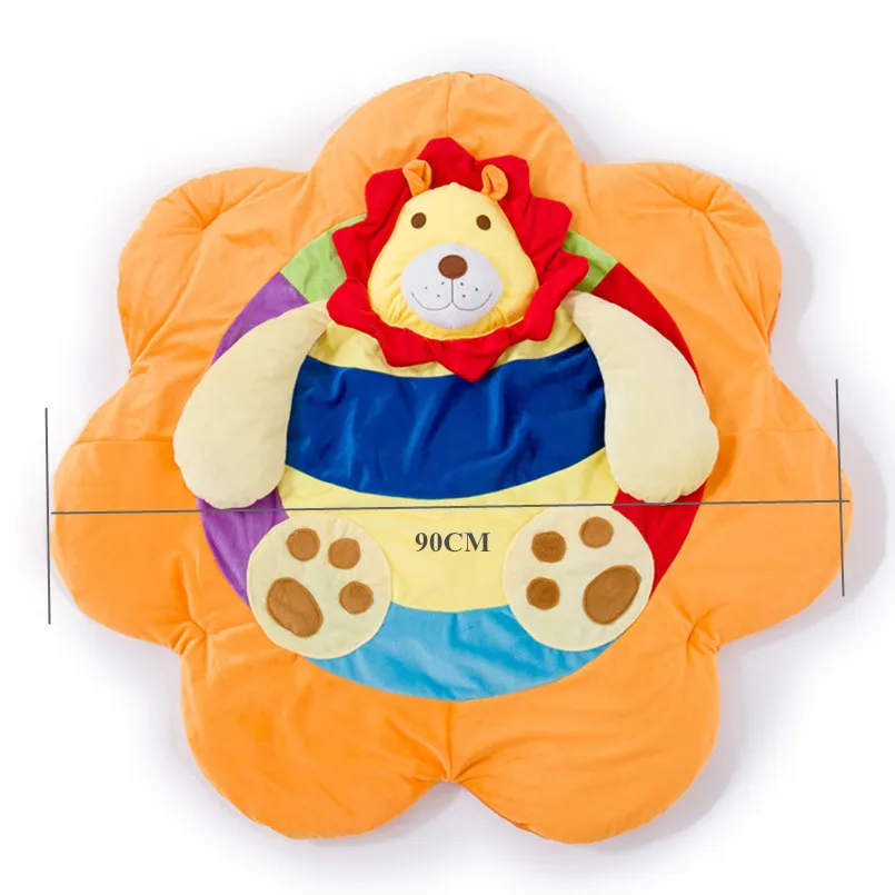 Мягкий детский игровой коврик плюшевый музыкальный Обучающие игрушки для