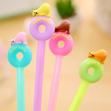 

24Pcs Japanese Cute Pens Kawaii Polar Bear Gel Pen Funny Stationery Writing Blue Ink Roller Ball School Kawai Stationary Product