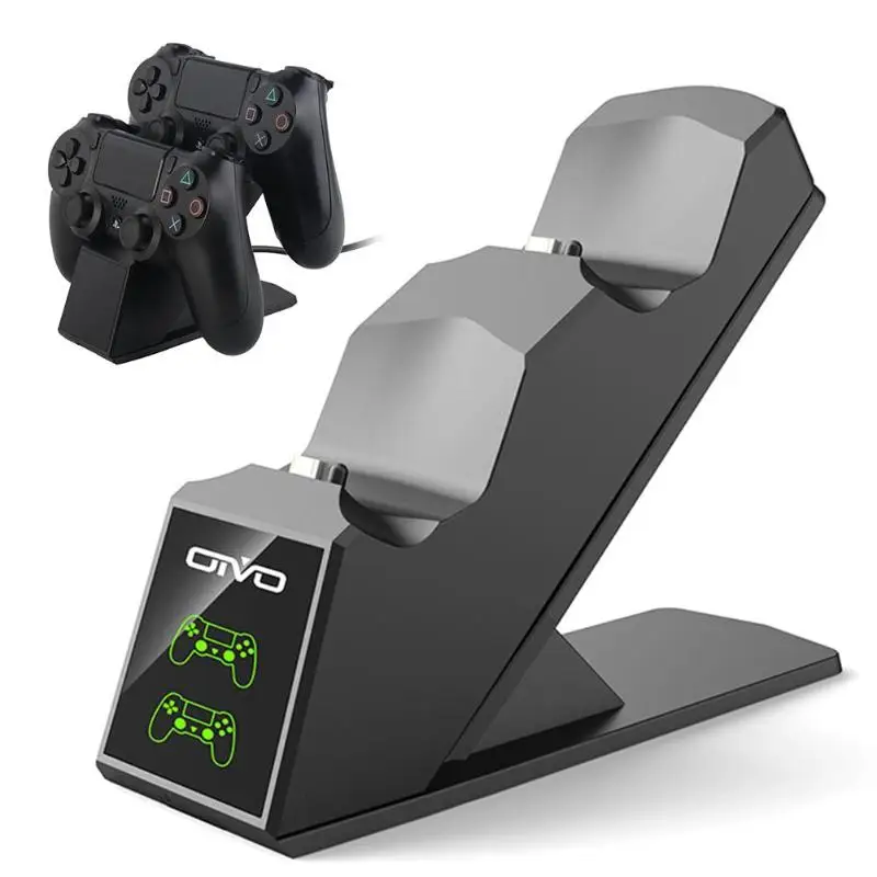Двойная зарядная док-станция с индикатором зарядки для PS4 PRO/SLIM/PS4