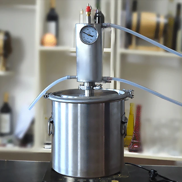 12L/20L/35L Piros Rézmag Moonshine Distiller Egyetlen Eladási Desztillációs Oszlop Otthoni Sör Alkoholkészítő Gépkészlet - Image 3