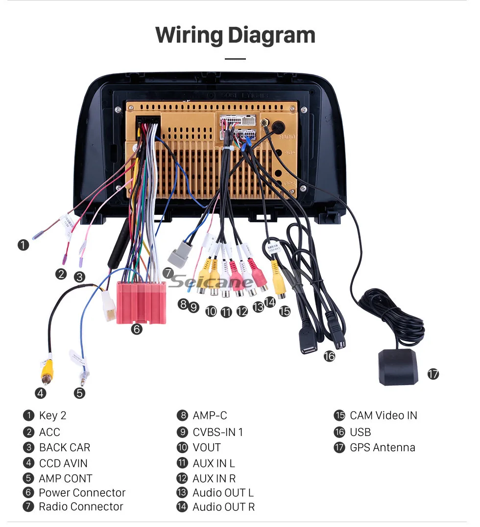 Clearance Seicane Quad Core 9 inch Android 9.0 for 2012-2015 Mazda CX-5 1024*600 Car GPS Navi Stereo Player support Steering Wheel Control 17