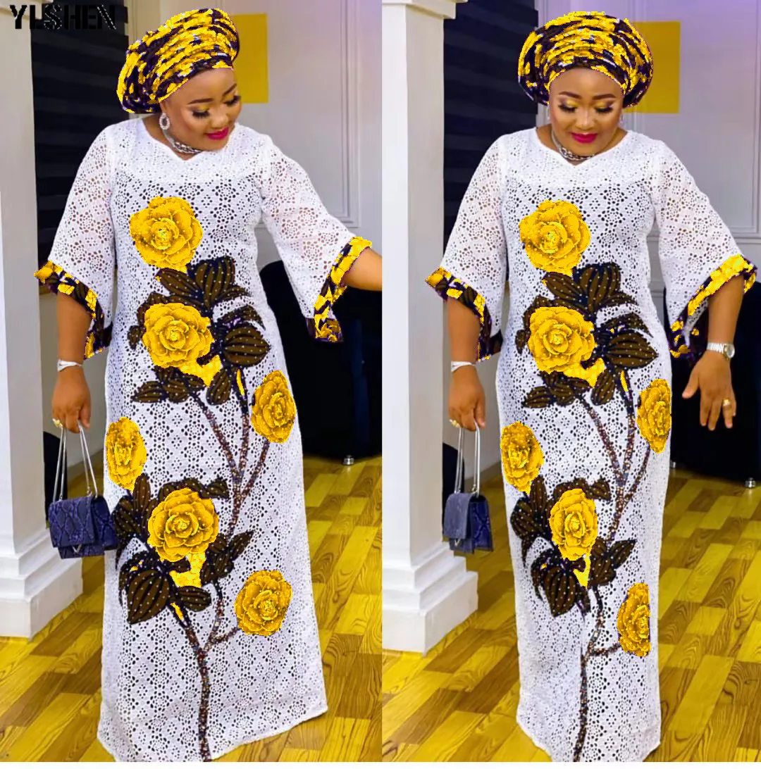 Long Maxi Dress African Dresses for Women Summer African Clothes Dashiki Sexy Hollow Out Boubou Robe Africaine Femme african dress