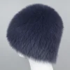 2025 New Luxury 100% Natural Real Fox Fur Hat Women Winter Knitted Real Fox Fur Bomber Cap Girls Warm Soft Fox Fur Beanies Hats 3