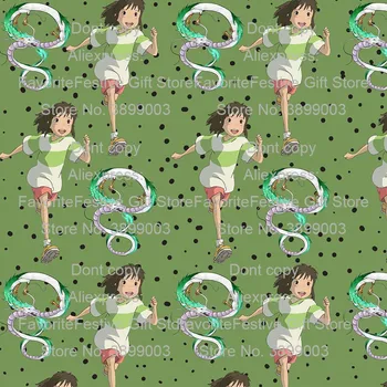 

Anime Spirited Away Cartoon Miyazaki Hayao New DIY handmade sewing patchwork quilting baby dress fabric Cloth