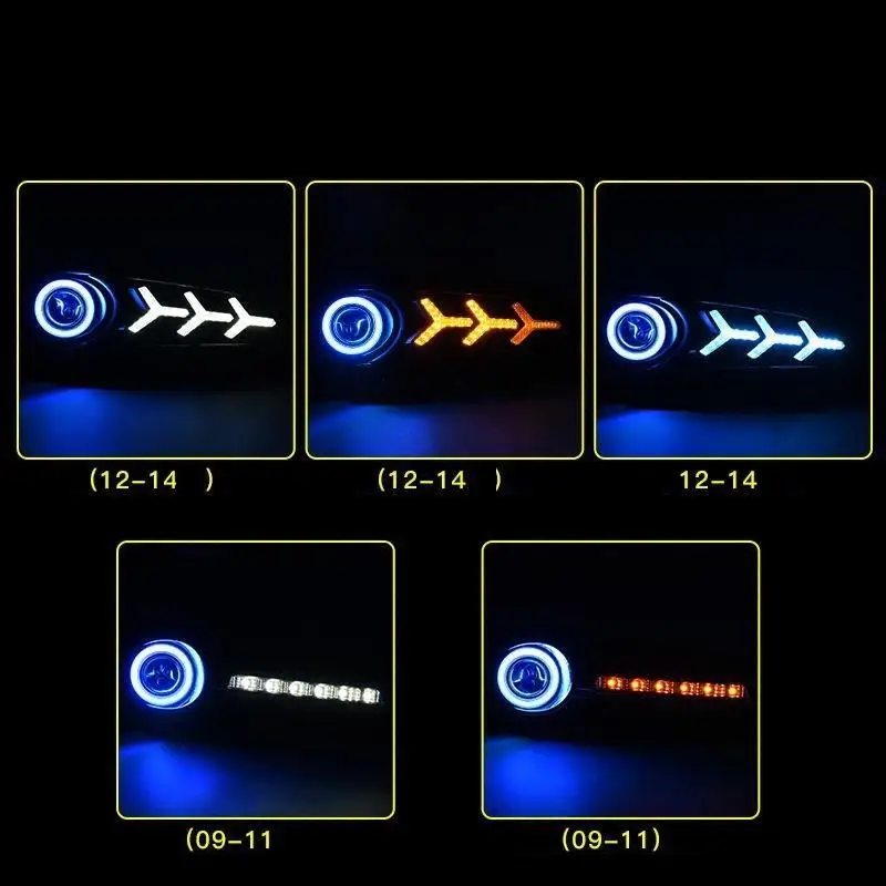 Luces Neblineros Para авто Drl светодиодные ходовые наружные стильные передние противотуманные фары для автомобиля 12 13 для Buick Regal