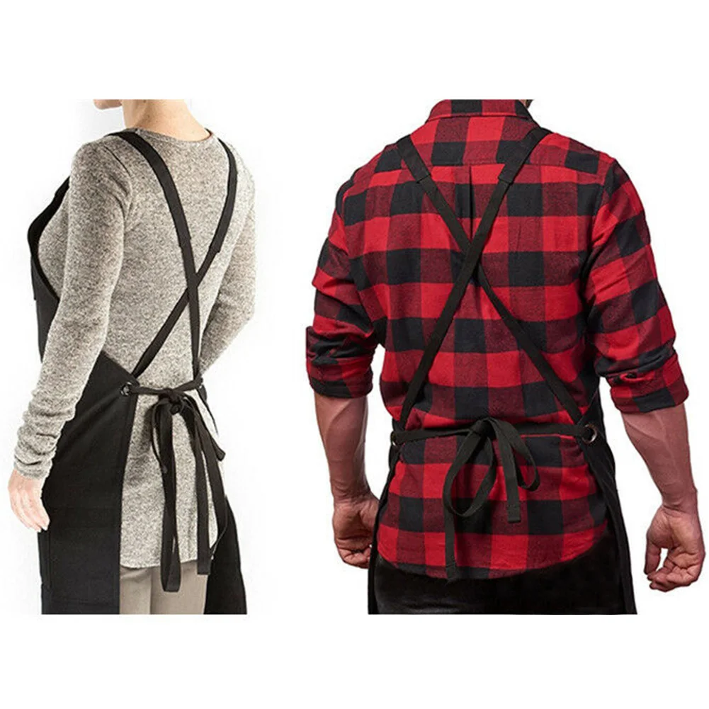 

Barbecue Practical Soft Carpenter Adjustable With Pockets Work Tool Apron Cross Strap Canvas Gardening Holder Woodwork Durable