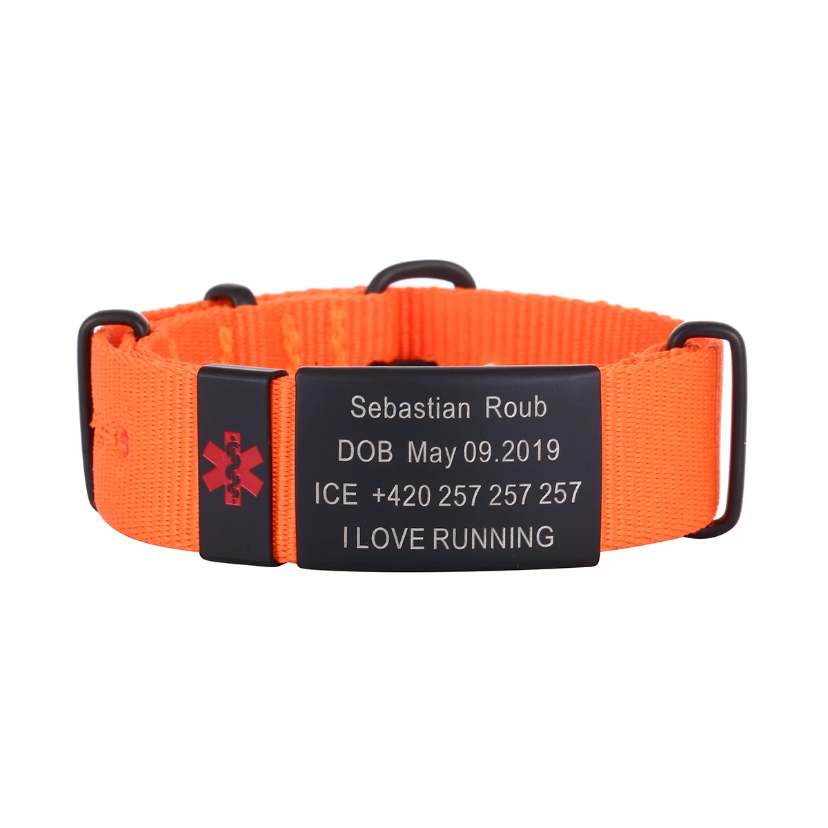 Personalized Medical Alert Bracelet for Men Women Emergency Medical