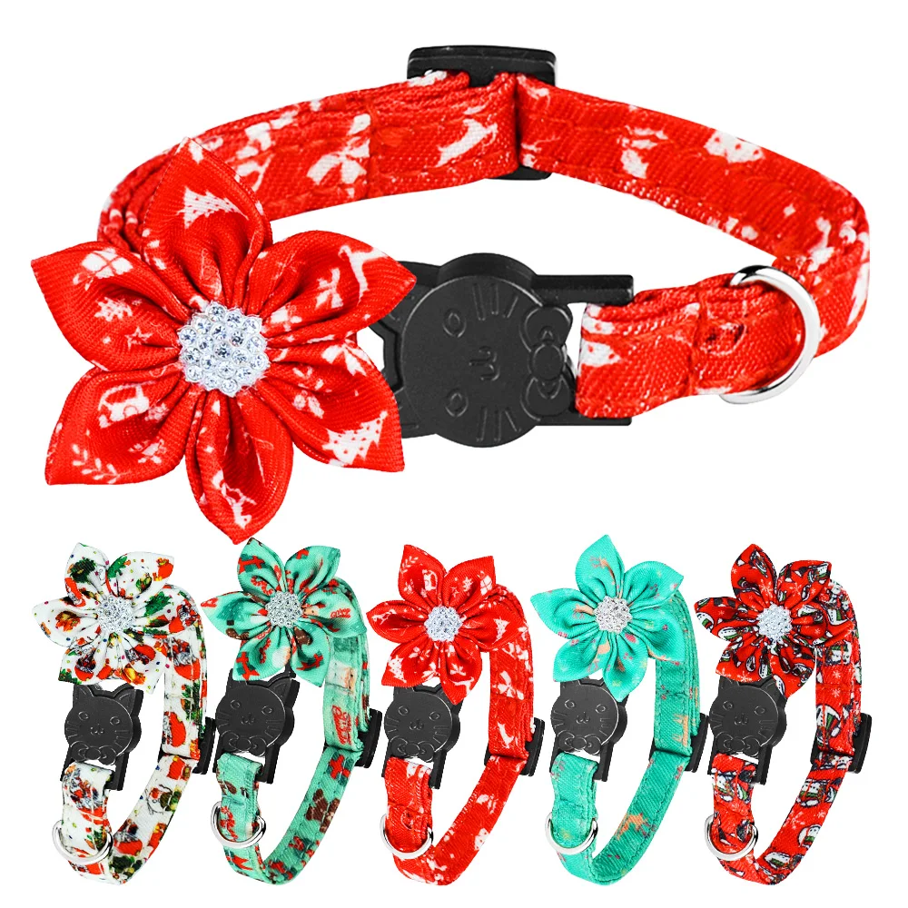 Forniture Per Gatti Di Natale Collare Per Gatti Halloween Ghost Cat Forniture Per Animali Domestici Collare Per Gattini Collare Per Gatti Regolabile I