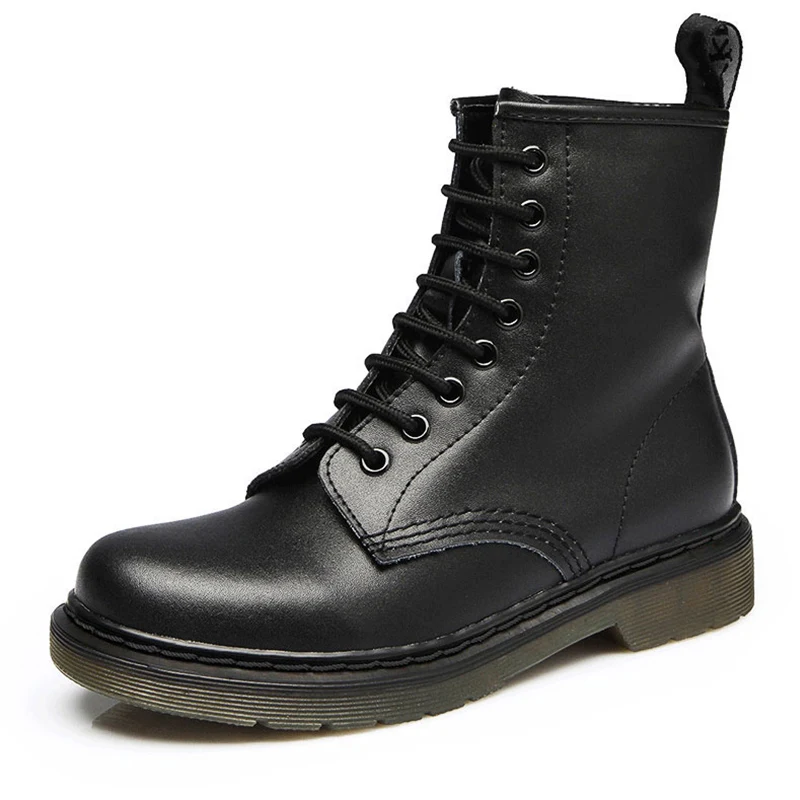 2021 Boots Women Genuine Leather Shoes For Winter Boots Shoes Woman Casual Autumn Genuine Leather Botas Mujer Female Ankle Boots|Ankle Boots| - AliExpress