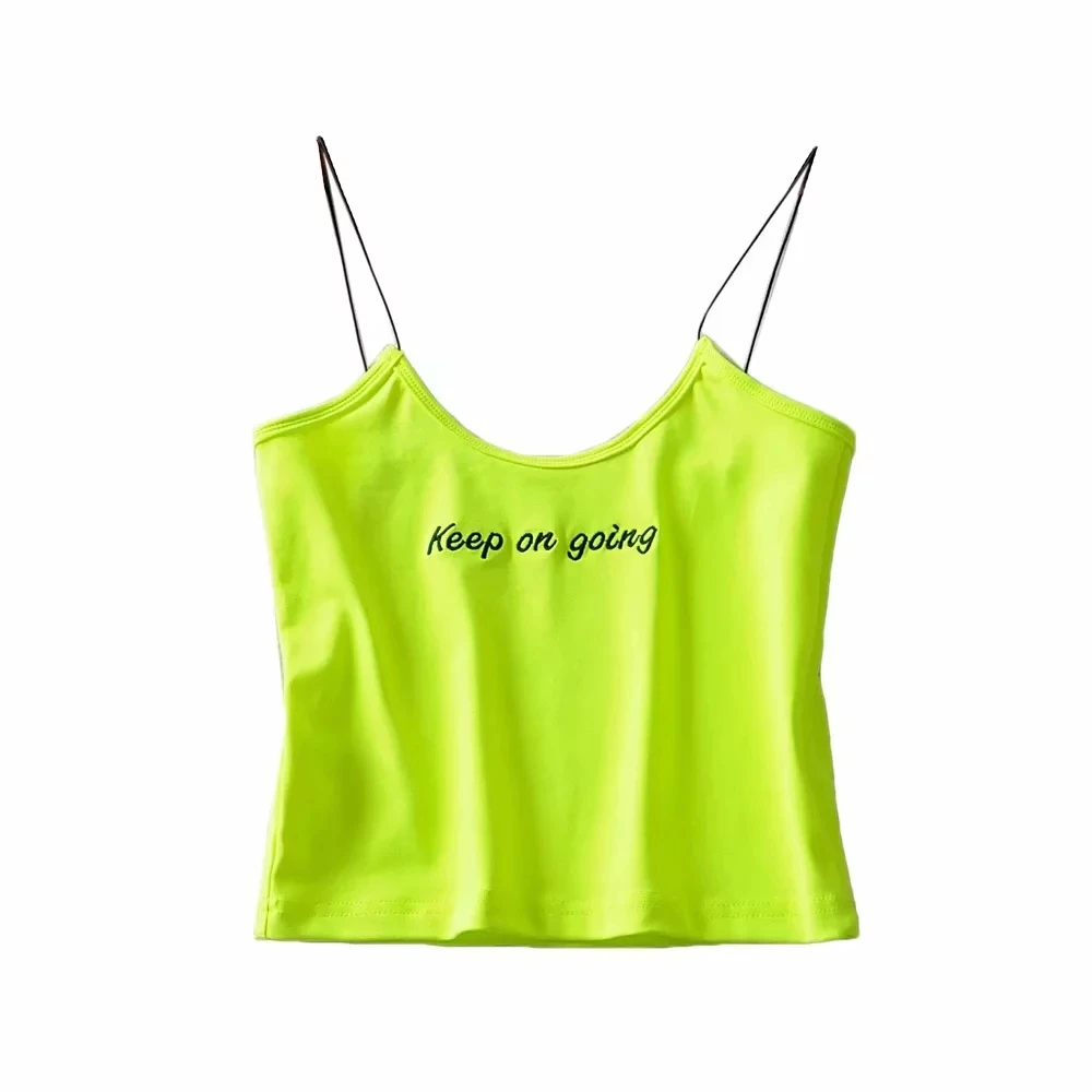 Fluorescent green Ремень женский сплошной цвет короткий цвет Горячие буквы Сексуальная экспозиция пупочный шнур тонкий кожаный ремень жилет - Цвет: Fluorescent green