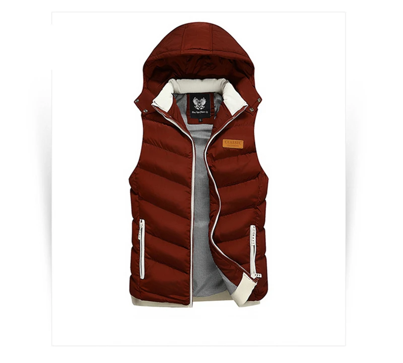 Mens Jackets Sleeveless Vest Spring Winter Waistcoat Men's Warm Cotton Vests Coat Homme Thicken Waistcoat Para Hombre,830