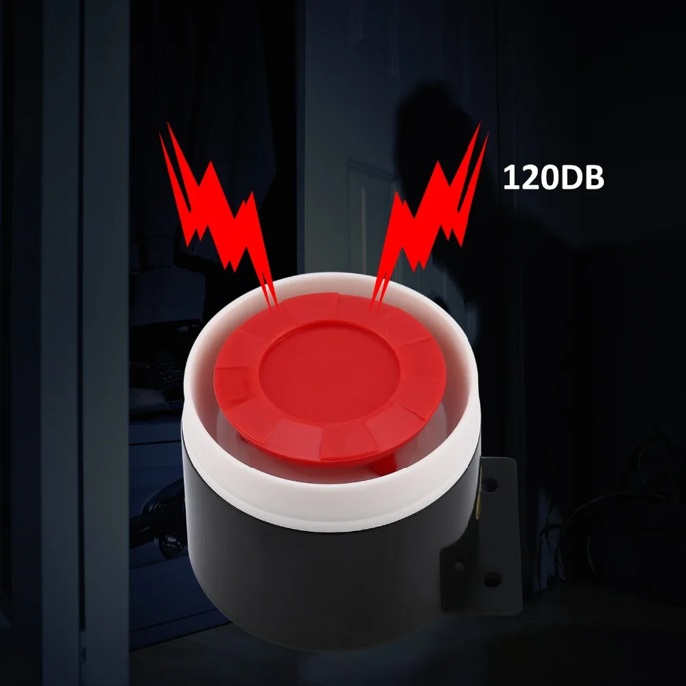

Wired Siren for Alarm Mini Horn Siren Home Flashing Light Security Sound Alarm System 120dB Durable 12V Wholesale