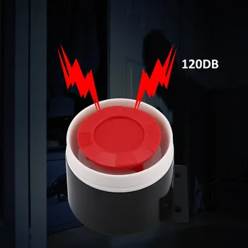 

Wired Siren for Alarm Mini Horn Siren Home Flashing Light Security Sound Alarm System 120dB Durable 12V Wholesale