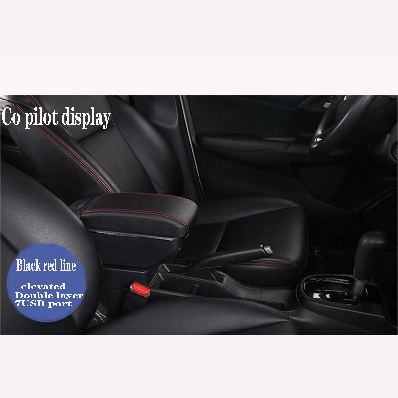 Подлокотник под руку для Отдыха вращающийся для Toyota Yaris Vitz хэтчбек 2006-2011 центральной консоли ящик для хранения 2007 2008 2009 2010