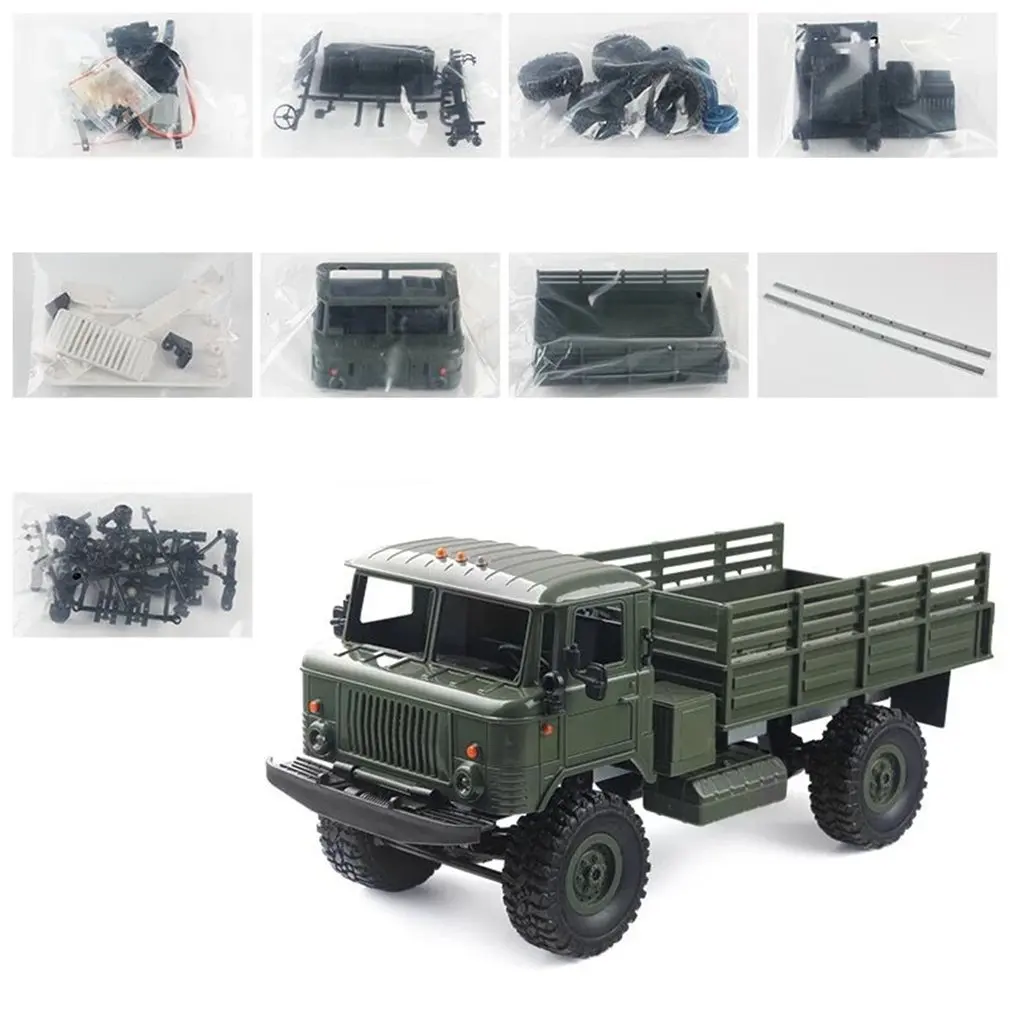 4WD RC Гусеничный Автомобиль 2,4G пульт дистанционного управления внедорожный гусеничный военный автомобиль модель RTR игрушка для детей подарок MN-66 - Цвет: KIT MN-66K