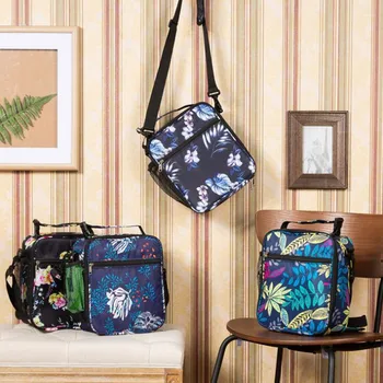 

iToruby Fitness Polyester Aluminum Zippered Cooler Box Fashion Nice Design Crossbody Thermal Lunch Bag