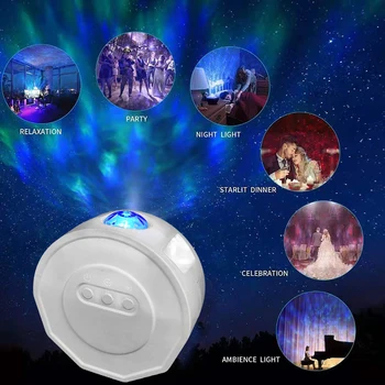 

Star Moon Sky LED Projector Light Kid Bedroom Remote Control USB Night Lamp